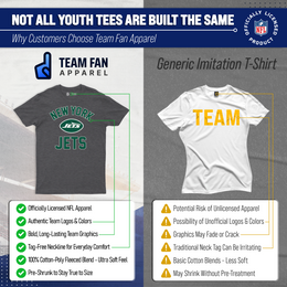 New York Jets NFL Youth Gameday Football T-Shirt - Charcoal
