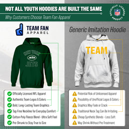 New York Jets NFL Youth Gameday Hooded Sweatshirt - Forest Green