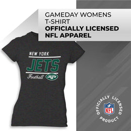 New York Jets NFL Womens Plus Size Relaxed Fit T-Shirt - Charcoal