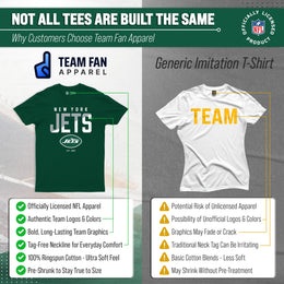 New York Jets Adult NFL Diagonal Fade Color Block T-Shirt - Forest Green