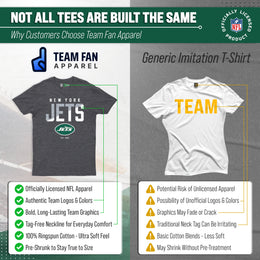 New York Jets Adult NFL Diagonal Fade Color Block T-Shirt - Forest Green