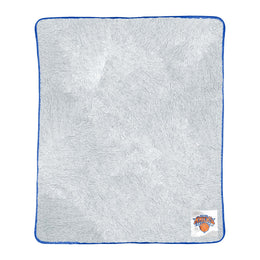 New York Knicks NBA Silk Touch Sherpa Throw Blanket - Blue