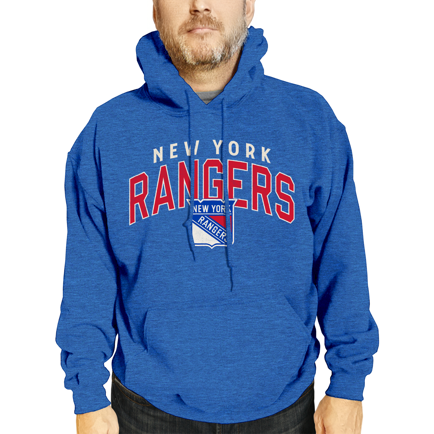 New York Rangers NHL Adult Unisex Powerplay Hooded Sweatshirt - Royal