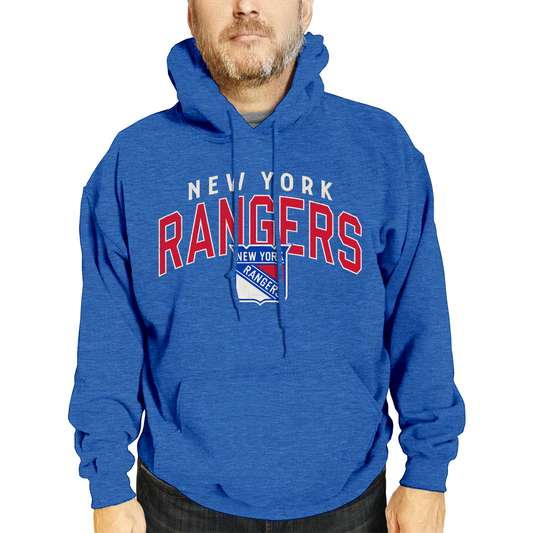 New York Rangers NHL Adult Unisex Powerplay Hooded Sweatshirt - Royal