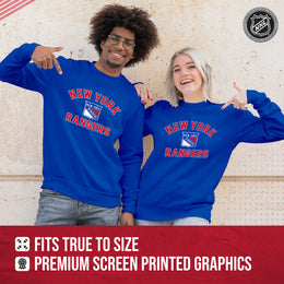 New York Rangers Adult NHL Gameday Crewneck Sweatshirt - Royal