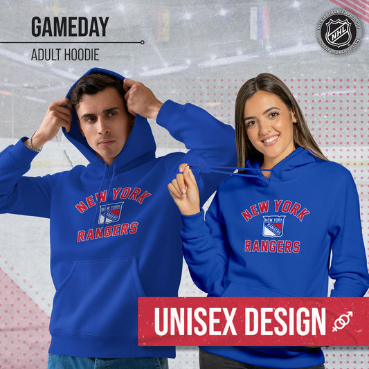 New York Rangers Adult NHL Gameday Hooded Sweatshirt - Royal