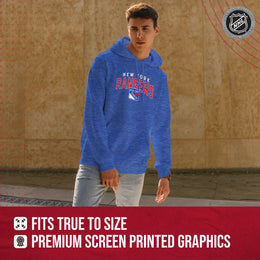 New York Rangers NHL Adult Unisex Powerplay Hooded Sweatshirt - Royal