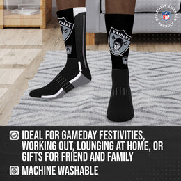 Oakland Raiders NFL V Curve  Socks - Black