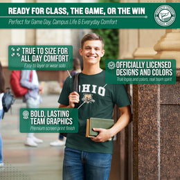 Ohio Bobcats NCAA Adult Gameday Cotton T-Shirt - Green