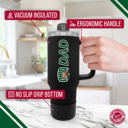 Ohio Bobcats Collegiate 40oz Stainless Steel Travel Tumbler with Handle for Dad - Black
