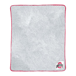 Ohio State Buckeyes NCAA Silk Sherpa College Throw Blanket - Red