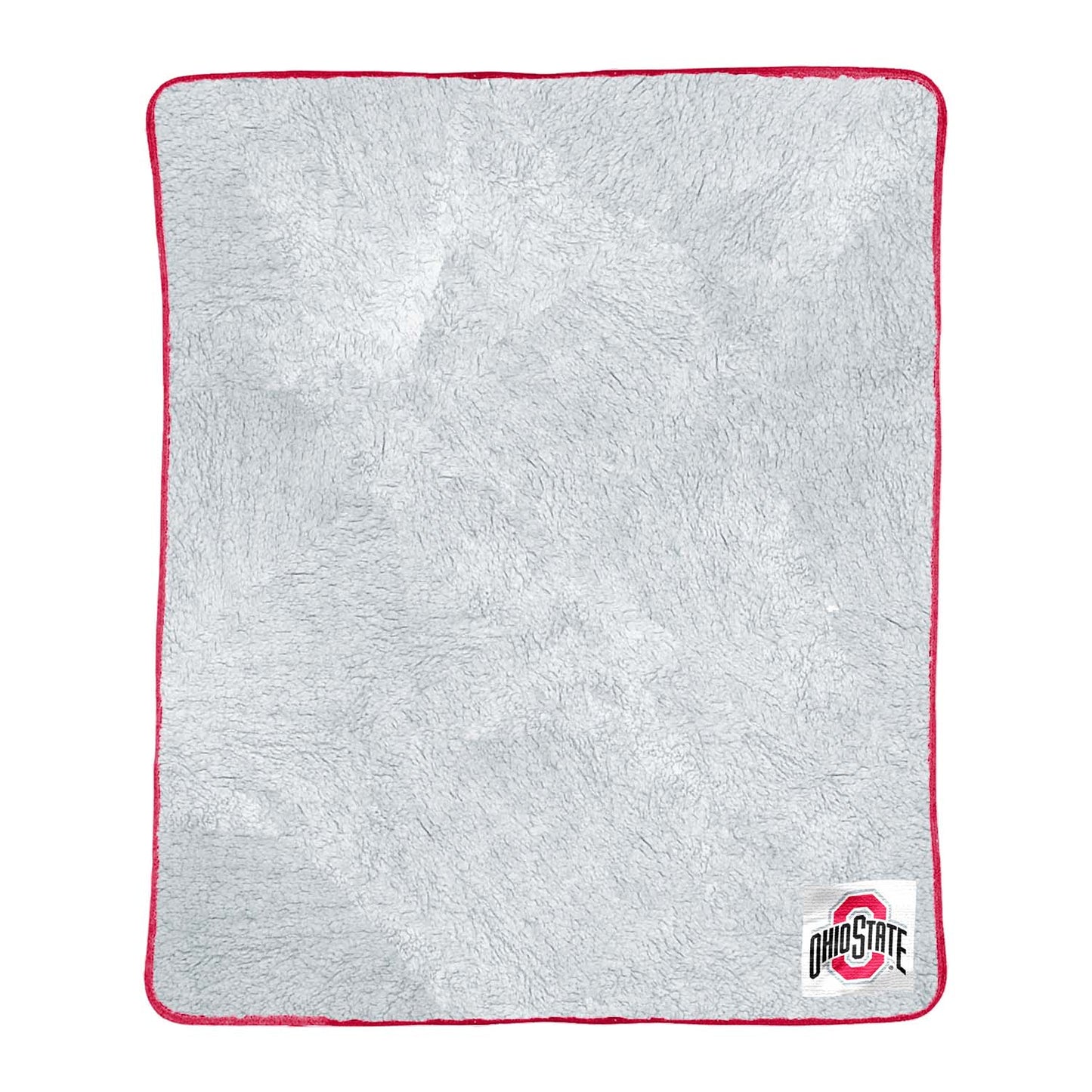 Ohio State Buckeyes NCAA Silk Sherpa College Throw Blanket - Red