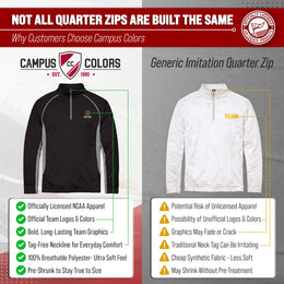 Ohio State Buckeyes Mens NCAA Campus Classic Long Sleeve 1/4 Zip Windshirt - Black