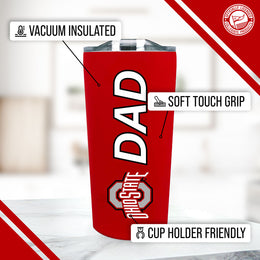 Ohio State Buckeyes NCAA Stainless Steel Travel Tumbler for Dad - Red