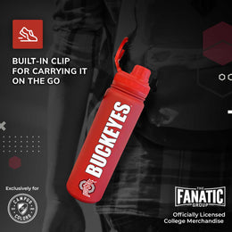 Ohio State Buckeyes NCAA Stainless Steel Water Bottle - Red
