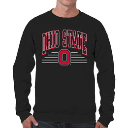 Ohio State Buckeyes NCAA Adult Unisex Overtime Classics Crewneck Fleece Sweatshirt - Black