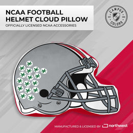 Ohio State Buckeyes NCAA Helmet Super Soft Football Pillow - Gray