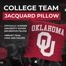 Oklahoma Sooners NCAA Decorative Pillow - Cardinal