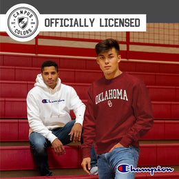 Oklahoma Sooners Adult Tackle Twill Crewneck - Cardinal