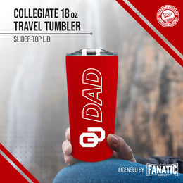 Oklahoma Sooners NCAA Stainless Steel Travel Tumbler for Dad - Crimson