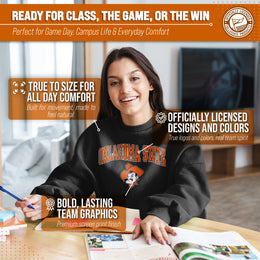 Oklahoma State Cowboys Adult Arch & Logo Soft Style Gameday Crewneck Sweatshirt - Black