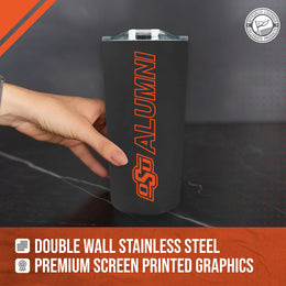 Oklahoma State Cowboys Collegiate Stainless Steel Travel Tumbler for Alumni - Black