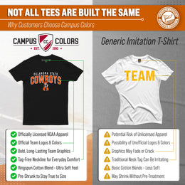 Oklahoma State Cowboys NCAA Adult Unisex Starting Fresh T-Shirt - Black Heather