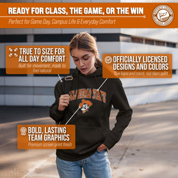 Oklahoma State Cowboys Adult Arch & Logo Soft Style Gameday Hooded Sweatshirt - Black