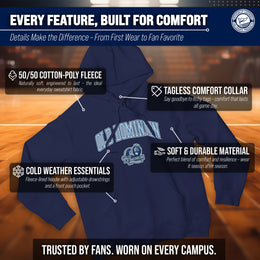 Old Dominion Monarchs Adult Arch & Logo Soft Style Gameday Hooded Sweatshirt - Navy