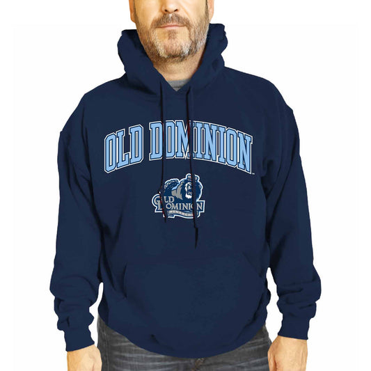Old Dominion Monarchs Adult Arch & Logo Soft Style Gameday Hooded Sweatshirt - Navy