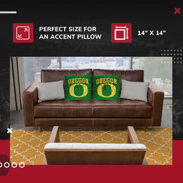 Oregon Ducks NCAA Decorative Pillow - Kelly Green