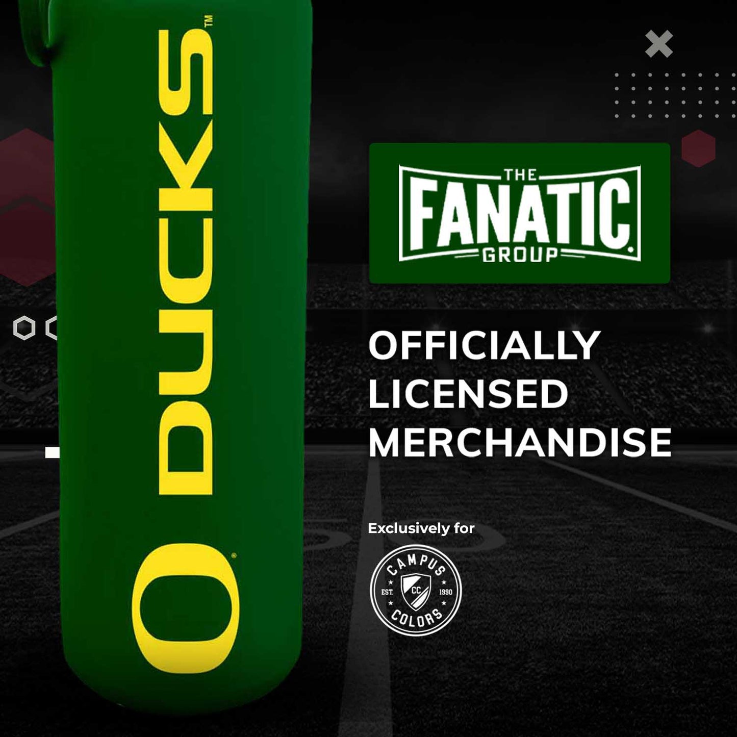 Oregon Ducks NCAA Stainless Steel Water Bottle - Green