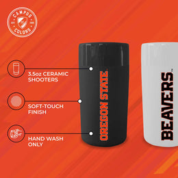 Oregon State Beavers College and University 2-Pack Shot Glasses - Team Color