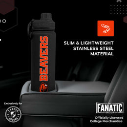 Oregon State Beavers NCAA Stainless Steel Water Bottle - Black