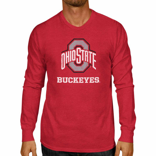 Ohio State Buckeyes NCAA MVP Adult Long-Sleeve Shirt - Red