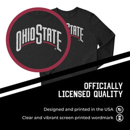 Ohio State Buckeyes NCAA Adult Charcoal Crewneck Fleece Sweatshirt - Charcoal