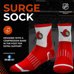 Ottawa Senators NHL Youth Surge Socks - Red