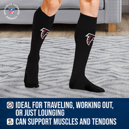 Atlanta Falcons NFL Adult Knee High-Performance Socks - Black
