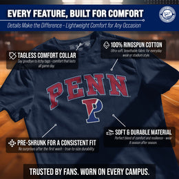 Penn Quakers NCAA Adult Gameday Cotton T-Shirt - Navy