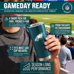 Philadelphia Eagles NFL 20oz Gameday Stainless Steel Tumbler - Deep Teal