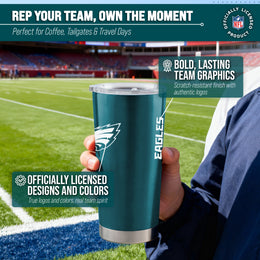 Philadelphia Eagles NFL 20oz Gameday Stainless Steel Tumbler - Deep Teal