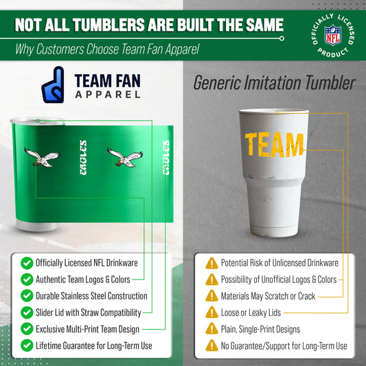 Philadelphia Eagles NFL 20oz Gameday Stainless Steel Tumbler - Kelly Green
