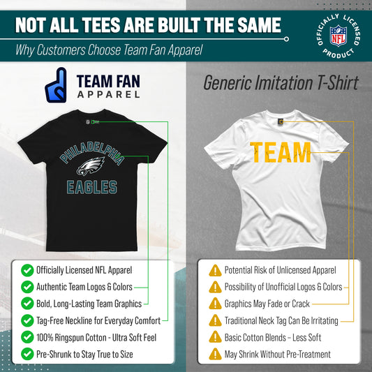 Philadelphia Eagles NFL Adult Gameday T-Shirt - Black