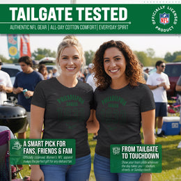 Philadelphia Eagles NFL Womens Big Date Tag-Less T-Shirt - Black