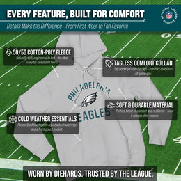 Philadelphia Eagles NFL Adult Gameday Hooded Sweatshirt - Gray