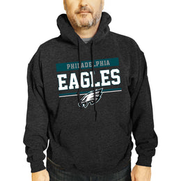 Philadelphia Eagles NFL Adult Gameday Charcoal Hooded Sweatshirt - Charcoal