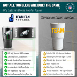 Philadelphia Eagles NFL 30oz Gameday Stainless Steel Tumbler - Black
