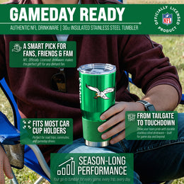 Philadelphia Eagles NFL 30oz Gameday Stainless Steel Tumbler - Kelly Green
