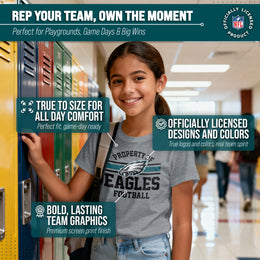 Philadelphia Eagles NFL Youth Property Of Short Sleeve Lightweight T Shirt - Sport Gray