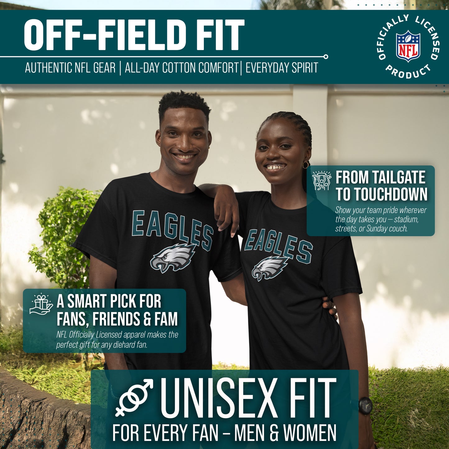 Philadelphia Eagles NFL Home Team Tee - Black